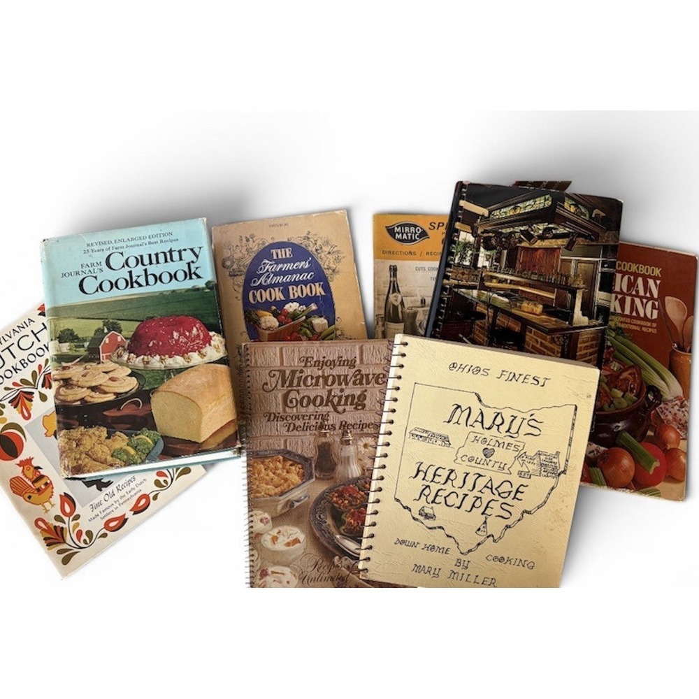 8 Vintage Spiral Cookbooks Campbell Country Cooking Dutch American Recipes‎